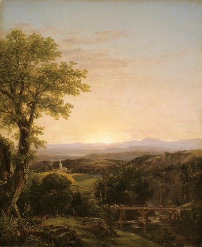ニューイングランドの風景 作： Thomas Cole