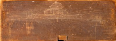 オハイオ州議会議事堂の設計図、c。 1838年。 作： Thomas Cole