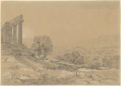 ジュノ神殿、アグリジェント 作： Thomas Cole