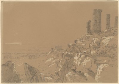 ジュノ神殿、ルキナ神殿、コンコルディア神殿 - シチリア島アグリジェント 作： Thomas Cole