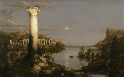 帝国の推移：荒廃 作： Thomas Cole
