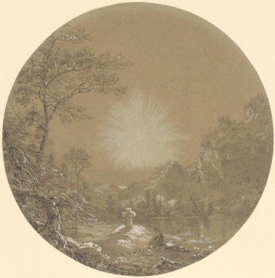 荒野の十字架 作： Thomas Cole