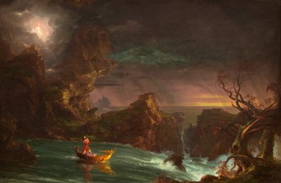 人生の航海：男らしさ、1842年。 作： Thomas Cole