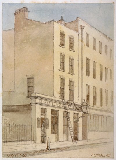 ブライドレーン、ロンドン市、1851年 作： Thomas Colman Dibdin