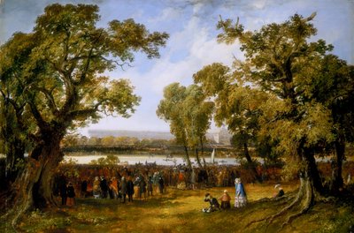 「ハイドパークのクリスタル パレス」、1851 年 作： Thomas Colman Dibdin