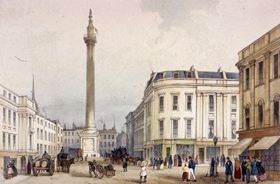 モニュメント、ロンドン、c1855 作： Thomas Colman Dibdin