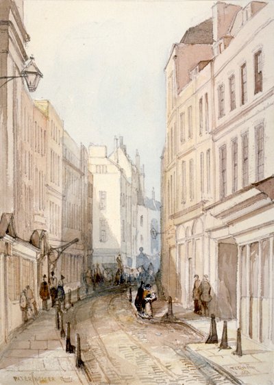 パターノスター ロウ、ロンドン市、1851 年 作： Thomas Colman Dibdin
