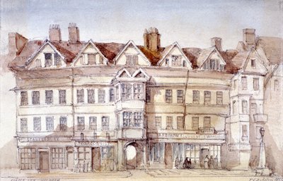 ステープル イン、ホルボーン、ロンドン、1854 作： Thomas Colman Dibdin