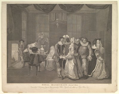 ロイヤル マスカレード サマセット ハウス、1805 年 10 月 21 日。 作： Thomas Cook