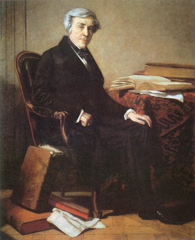 ジュール・ミシュレ（1798-1874）の肖像 作： トーマス・クチュール