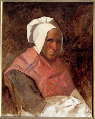 マリー・シモネの肖像 トマ・クチュール（1815-1879）の絵画 1836年 日0.65x0.53 m 作： Thomas Couture