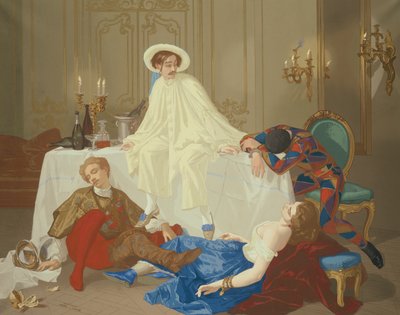 仮面舞踏会後の晩餐 作： Thomas Couture