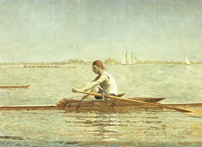 ジョン・ビッグリン、シングルスカル、1873 作： Thomas Cowperthwait Eakins