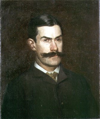 フランク・マクダウェルの肖像、1886年頃（油彩・キャンバス 作： Thomas Cowperthwait Eakins