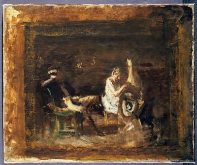 「求愛」のための研究 作： Thomas Cowperthwait Eakins