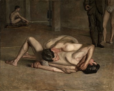 プロレスラー 作： Thomas Cowperthwait Eakins