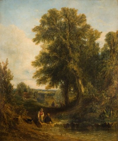 イギリスの風景、1829年。 作： Thomas Creswick