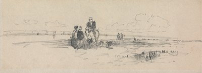岸辺の人物 作： Thomas Creswick