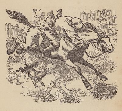 ジョン・ギルピン（カラー版画） 作： Thomas Dalziel