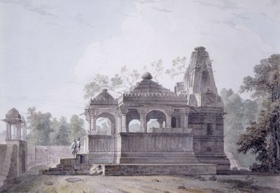 ビハール、ロハス砦のヒンドゥー教寺院 作： Thomas Daniell