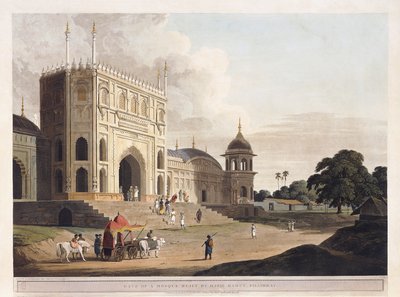 1825-1826、ハリズラマット、ピリビートによって建てられたモスクの門 作： Thomas Daniell