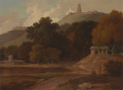 インドの丘陵風景 作： Thomas Daniell