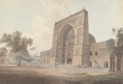 ジャミ モスクの正面玄関、ジャウンプール 作： Thomas Daniell