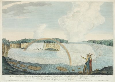ナイアガラの大白内障の東の眺め、J。フージュロンによって刻まれた、c.1763-68 作： Thomas Davies
