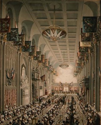 1837年11月9日、ロンドン市長の日に行われたロンドン公団による女王陛下へのロイヤルバンケット 作： Thomas Dighton