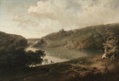 湖の眺め、c。 1830年代。 作： Thomas Doughty