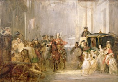 チャールズエドワードスチュアート王子（1720-88）エディンバラ入り（105437参照） 作： Thomas Duncan