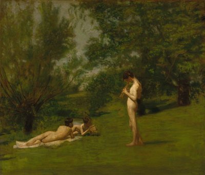 アルカディア、ca。 1883年。 作： Thomas Eakins