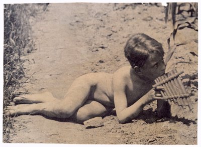 アルカディアのためのベン・クロウェル研究、c。 1883年。 作： Thomas Eakins
