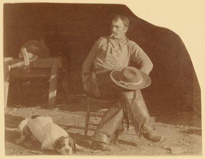 [ミズーリ準州、B-T牧場のカウボーイ]。 作： Thomas Eakins