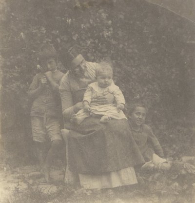 [フランシス・クロウエルとその子供たち］ 作： Thomas Eakins