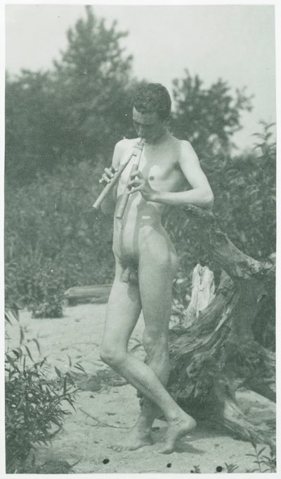 J.ローリーウォレスアルカディアの研究、c。 1883年。 作： Thomas Eakins