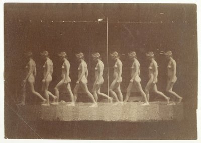 正体不明のモデルのマレー ホイールの写真、1884 年。 作： Thomas Eakins