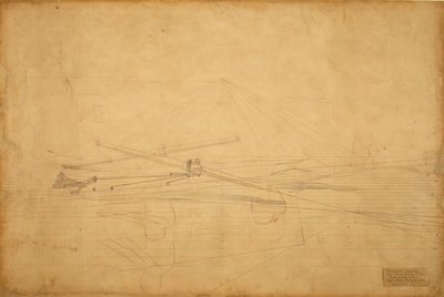 ステークを回すビグリン兄弟の透視図、c。 1873年。 作： Thomas Eakins