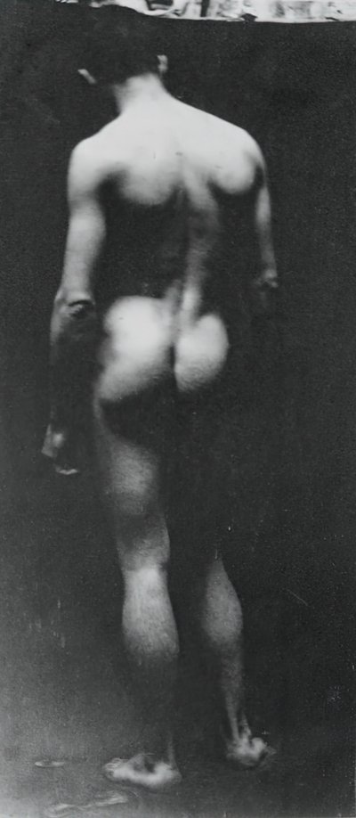立っている裸のサミュエル・マレー、c。 1890-1892。 作： Thomas Eakins