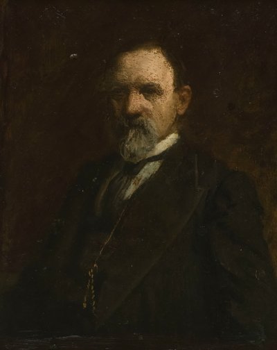 ジョシュア バリンジャー リッピンコットの肖像画の習作、1892 年。 作： Thomas Eakins