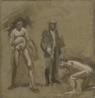 カウントを取る、研究、1898 作： Thomas Eakins