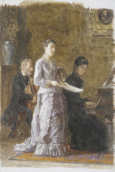 哀れな歌、1881年。 作： Thomas Eakins