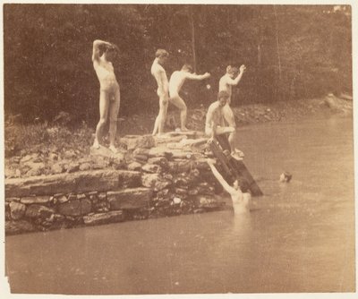 トーマス・イーキンズと学生、c。 1883年。 作： Thomas Eakins