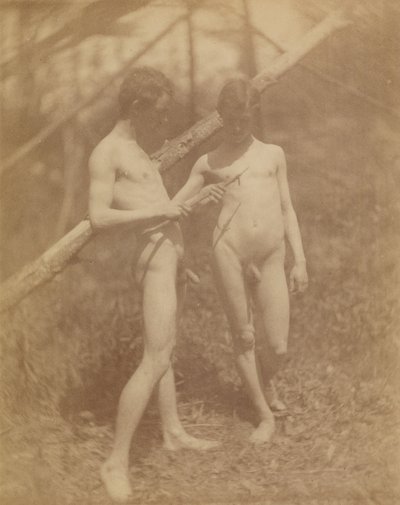 [2人の男性ヌード］ 作： Thomas Eakins