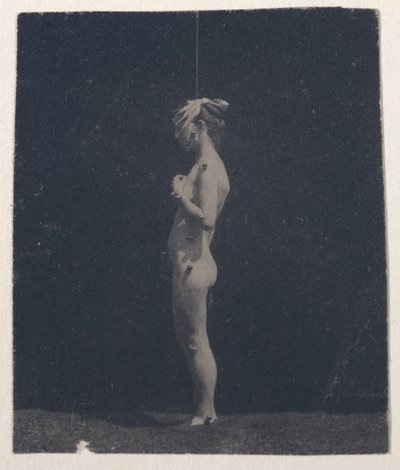 正体不明のモデル、1884 年。 作： Thomas Eakins