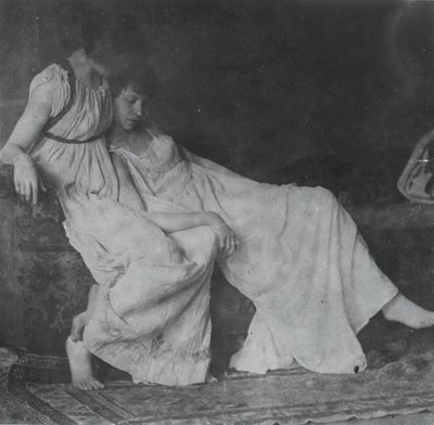 ギリシャの衣装を着た正体不明のモデル、c。 1883年。 作： Thomas Eakins
