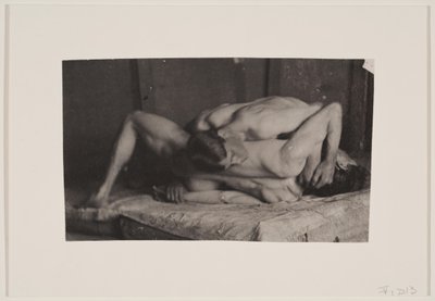 エイキンズのスタジオのレスラー、c。 1899年。 作： Thomas Eakins