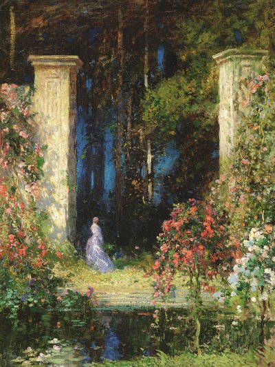 古い門（キャンバスに油彩） 作： Thomas Edwin Mostyn