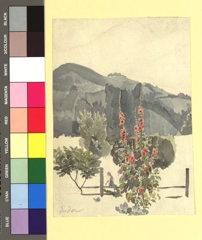 Studie (Landschaft mit Pappelrosen) 作： トーマス・エンダース