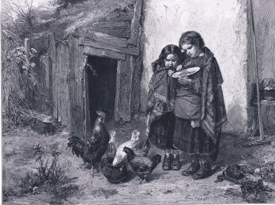 ポットラック」（The Magazine of Art 1893, Cassell and Companyより 作： Thomas Faed